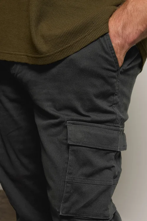 BadRhino Black Stretch Cargo Trousers - 58/L30 Image 4