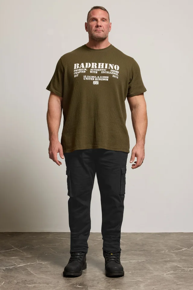 BadRhino Black Stretch Cargo Trousers