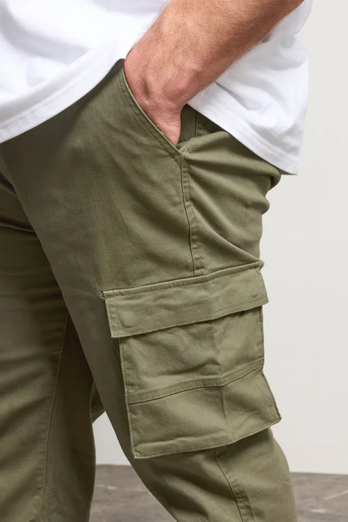 BadRhino Khaki Green Stretch Cargo Trousers - 54/L30 Image 5