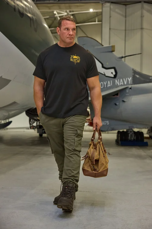 BadRhino Khaki Green Stretch Cargo Trousers - 54/L30 Image 1