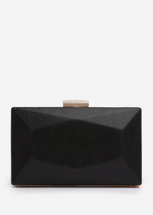 Where's That From Black Oceane Embellished Evening Clutch - One Size Image 1