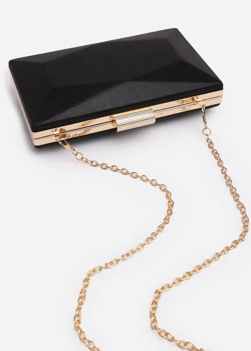 Where's That From Black Oceane Embellished Evening Clutch - One Size Image 5