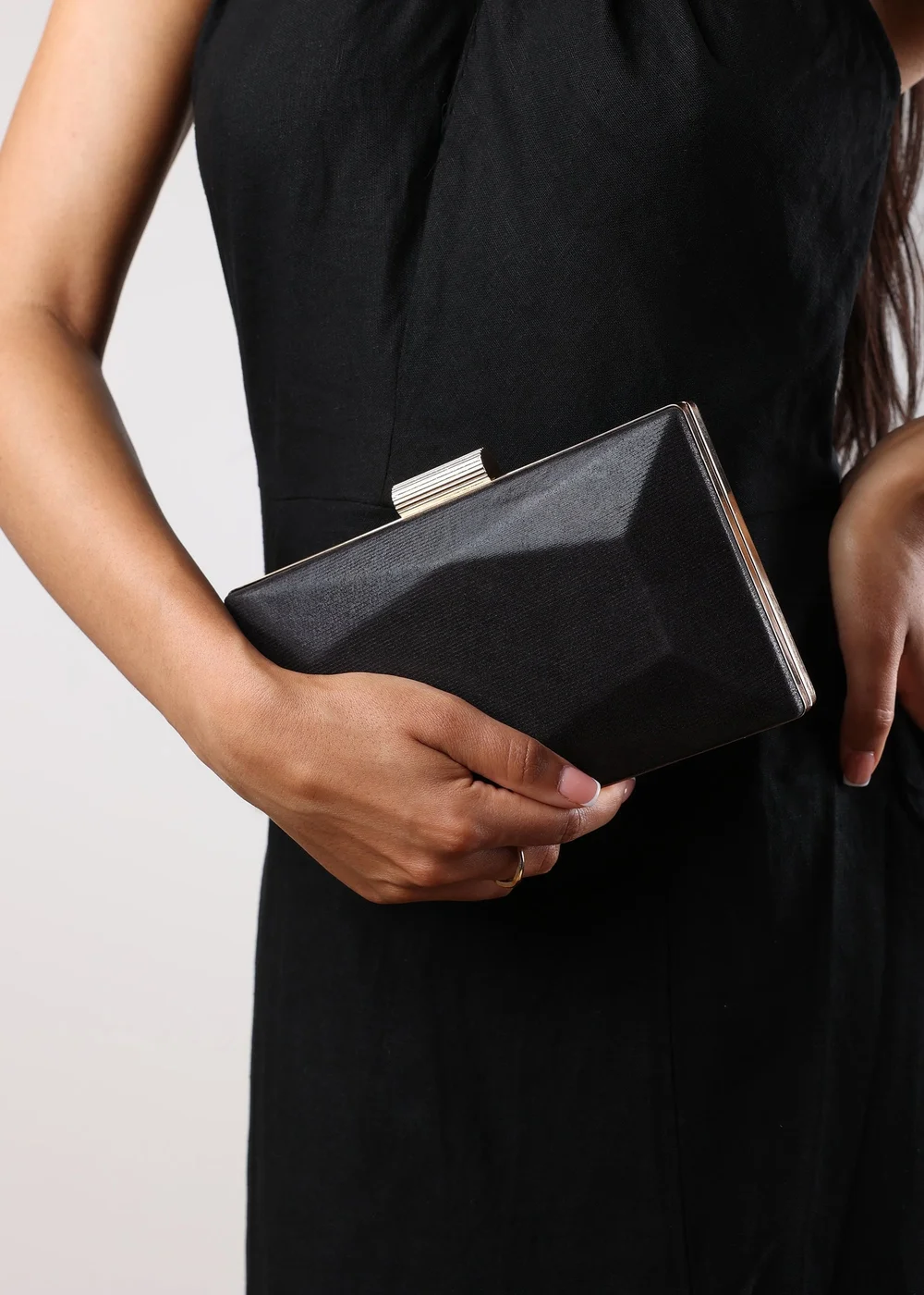 Where's That From Black Oceane Embellished Evening Clutch - One Size Image 2
