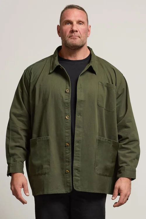 BadRhino Khaki Green Overshirt - 7-8XL Image 1