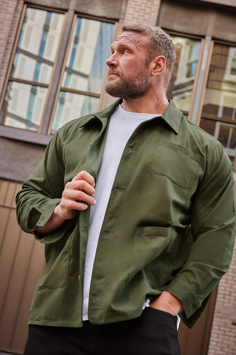 BadRhino Khaki Green Overshirt - 7-8XL Image 5