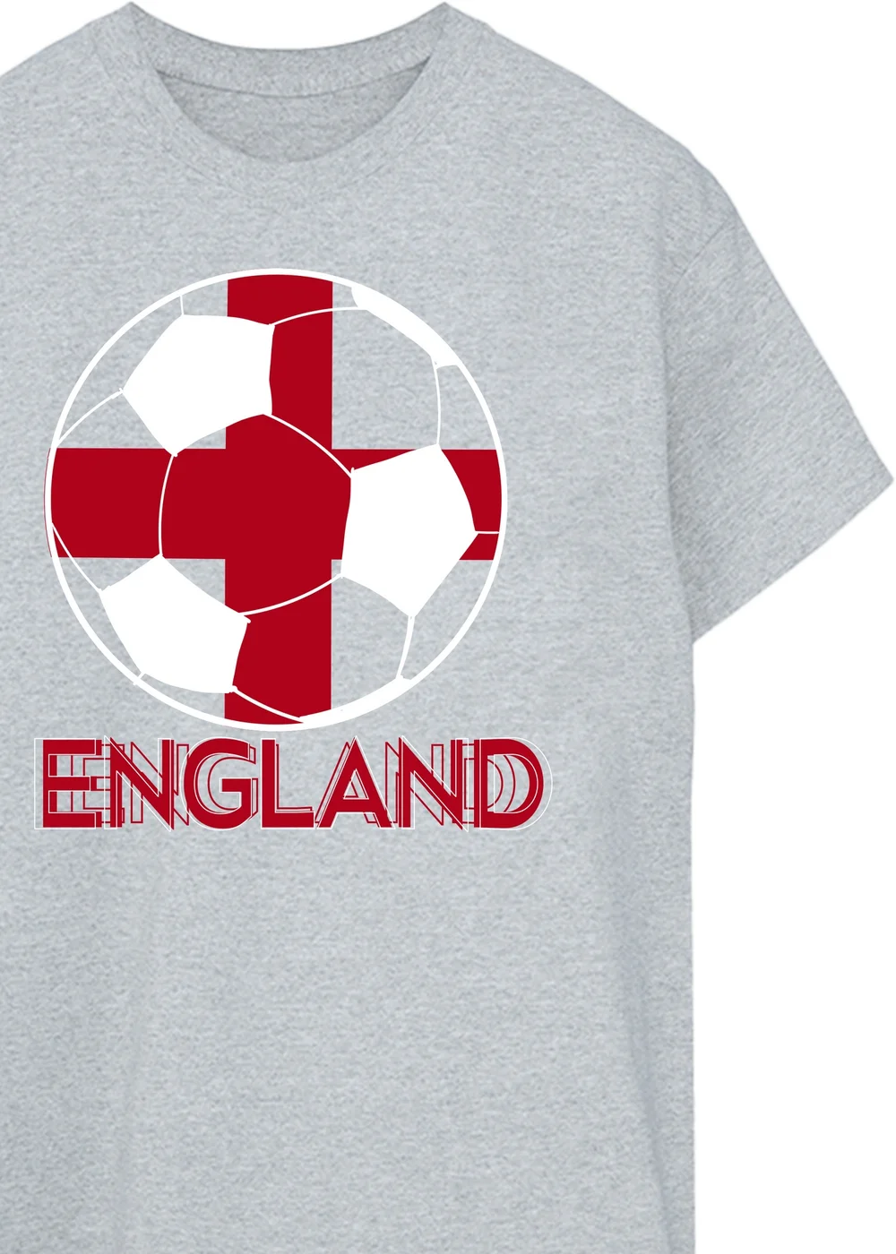 Brands In England Football Grey Graphic T-Shirt - XL Image 2