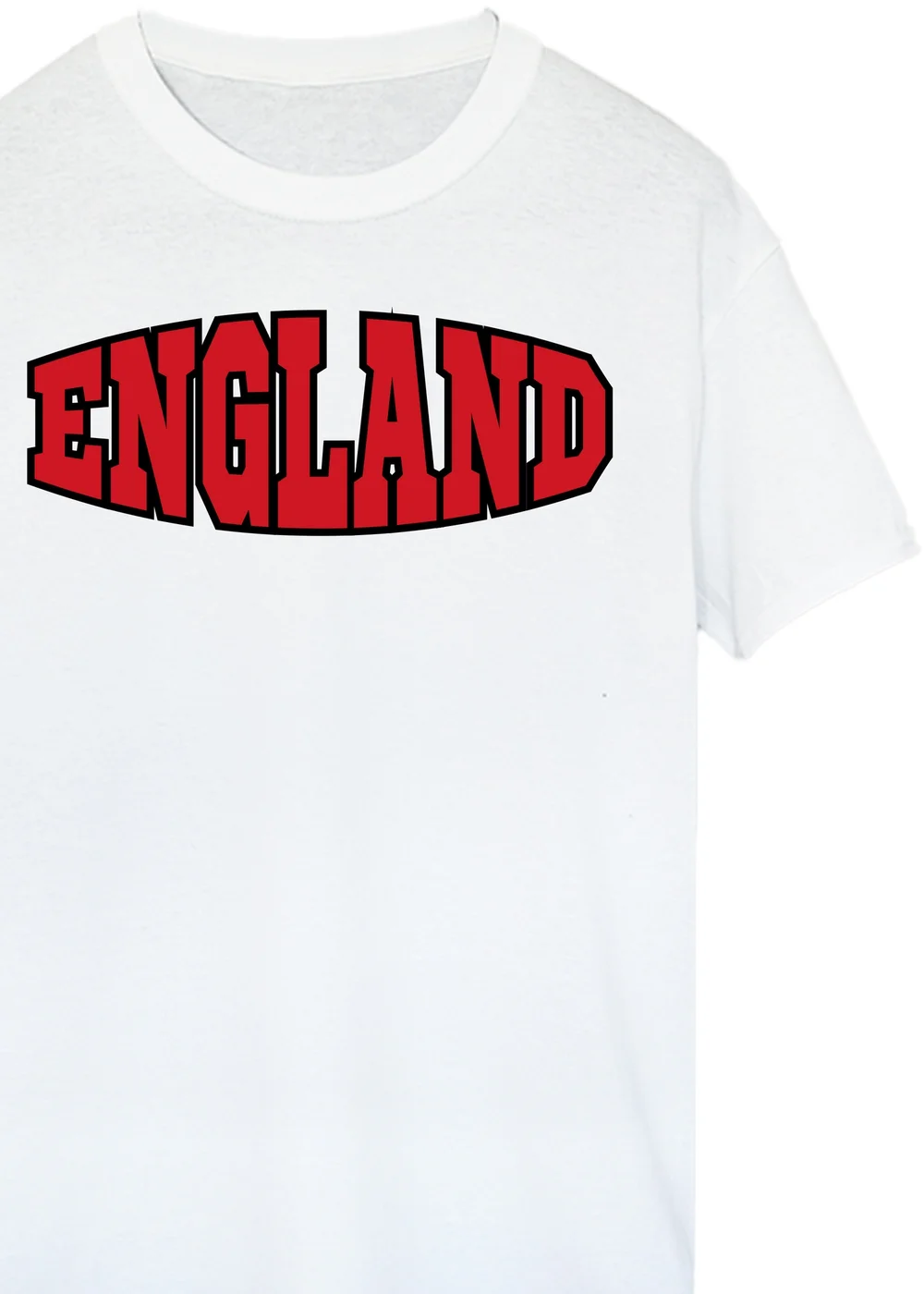 Brands In England Tapered White Graphic T-Shirt - 5XL Image 2