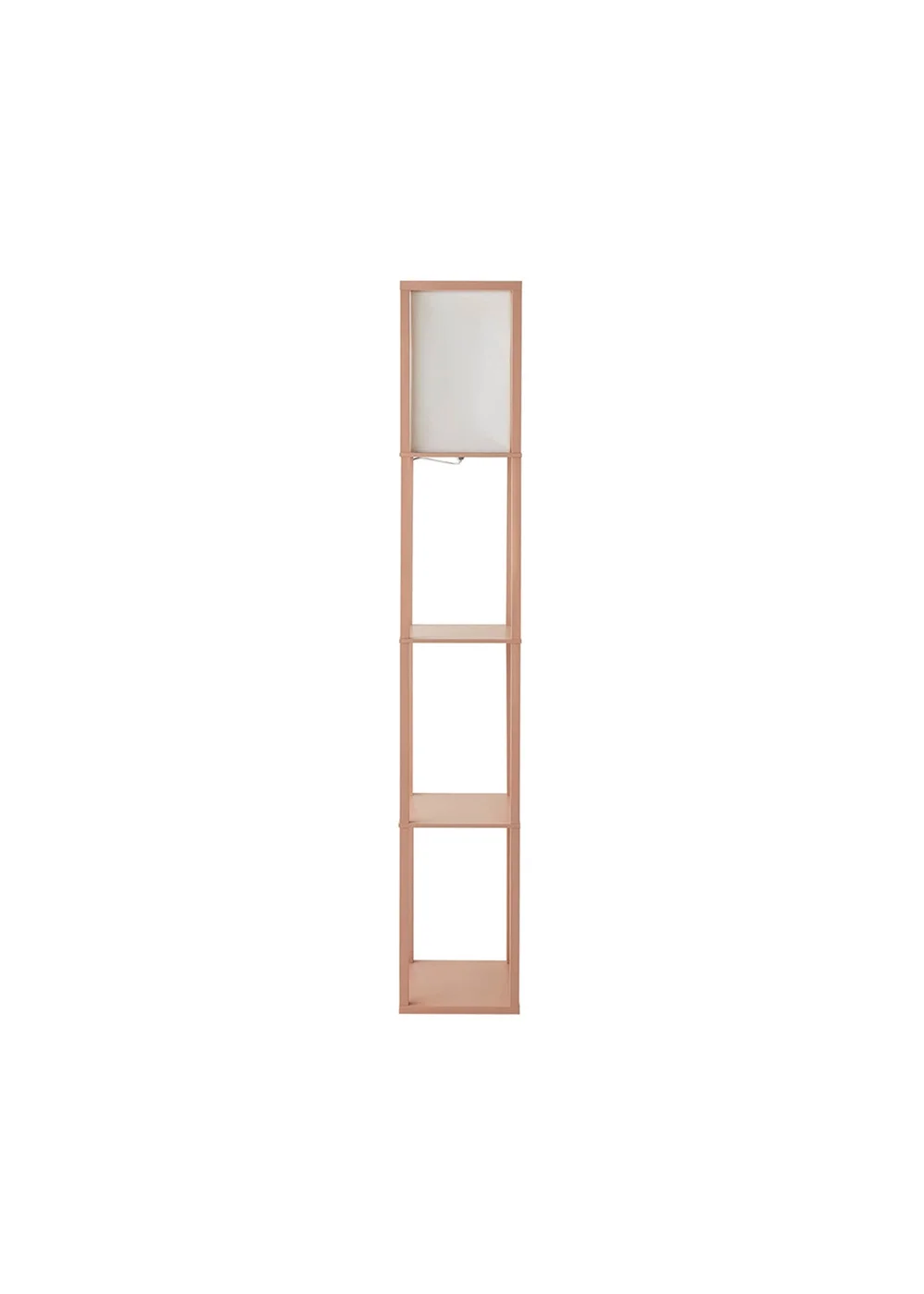ValueLights Struttura Pink Wood Shelving Floor Lamp - One Size Image 4