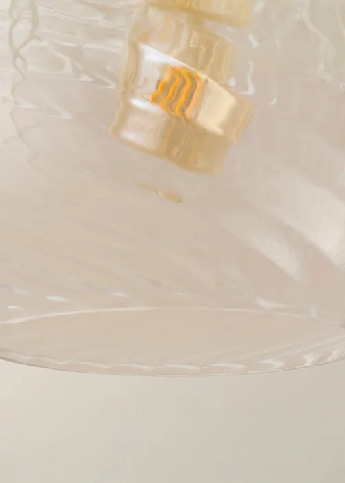 ValueLights Corinne Clear Glass Easy Fit Lampshade - One Size Image 5