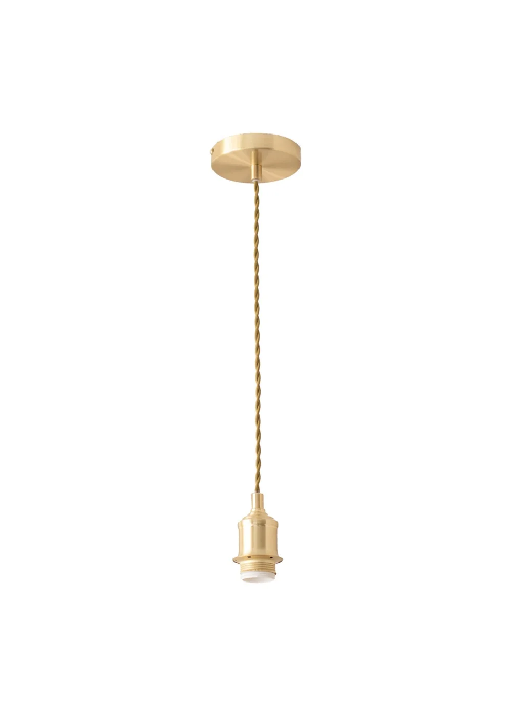 ValueLights Shaw Brushed Gold Adjustable Pendant Ceiling Light - One Size Image 3