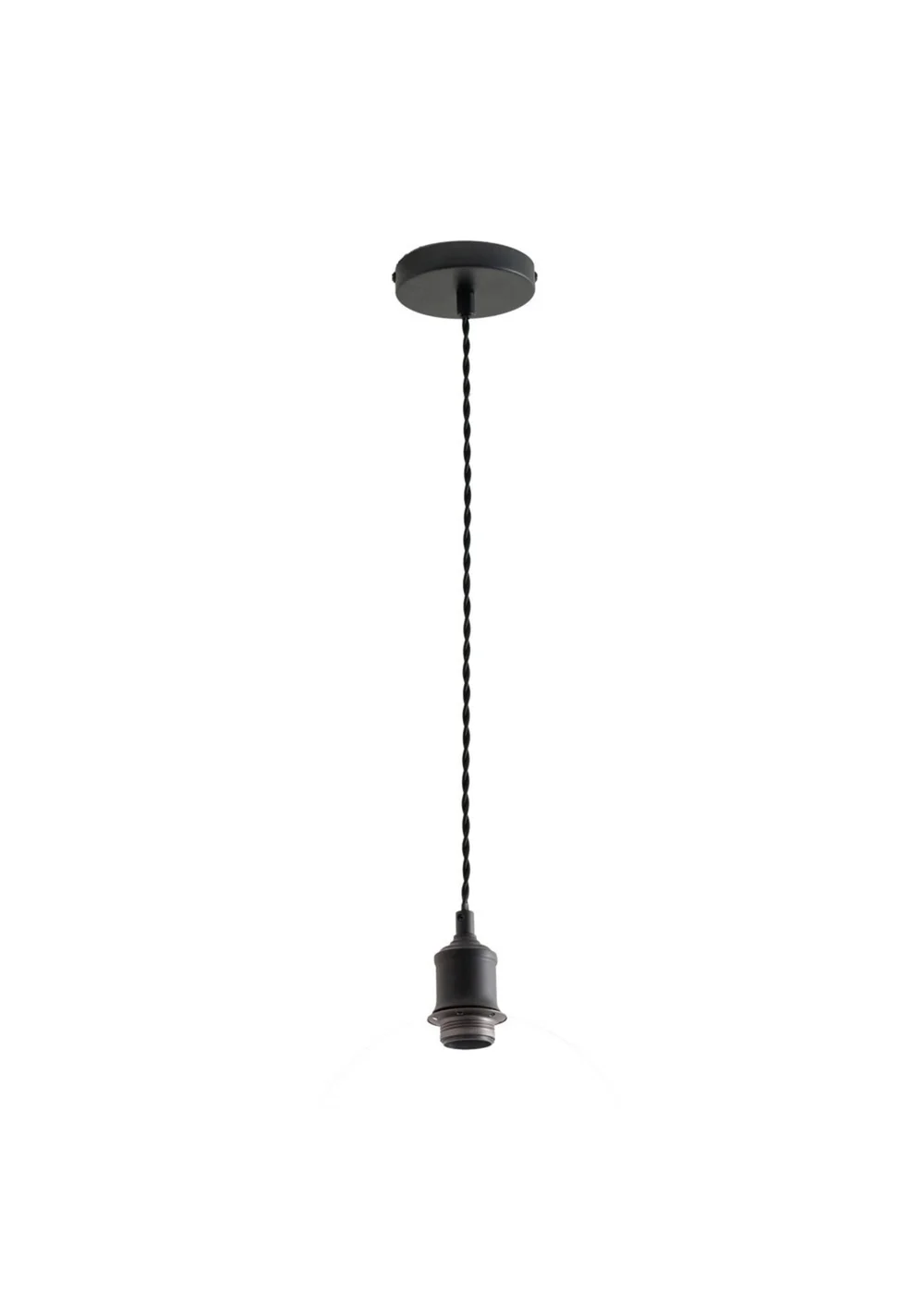 ValueLights Shaw Matte Black Adjustable Single Pendant Ceiling Light - One Size Image 3