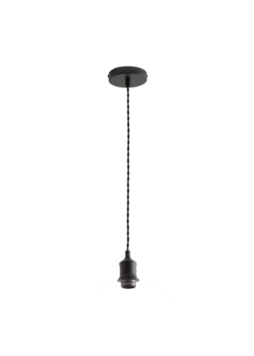 ValueLights Shaw Matte Black Adjustable Single Pendant Ceiling Light - One Size Image 3