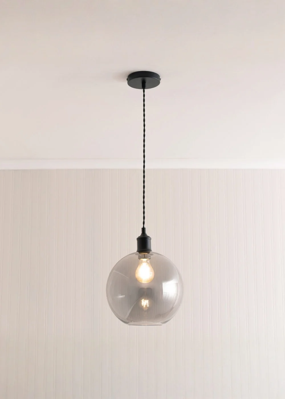 ValueLights Shaw Matte Black Adjustable Single Pendant Ceiling Light - One Size Image 2