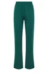 Long Tall Sally Green Jersey Fitted Straight Leg Joggers - Size 18, Leg 34 Image 5