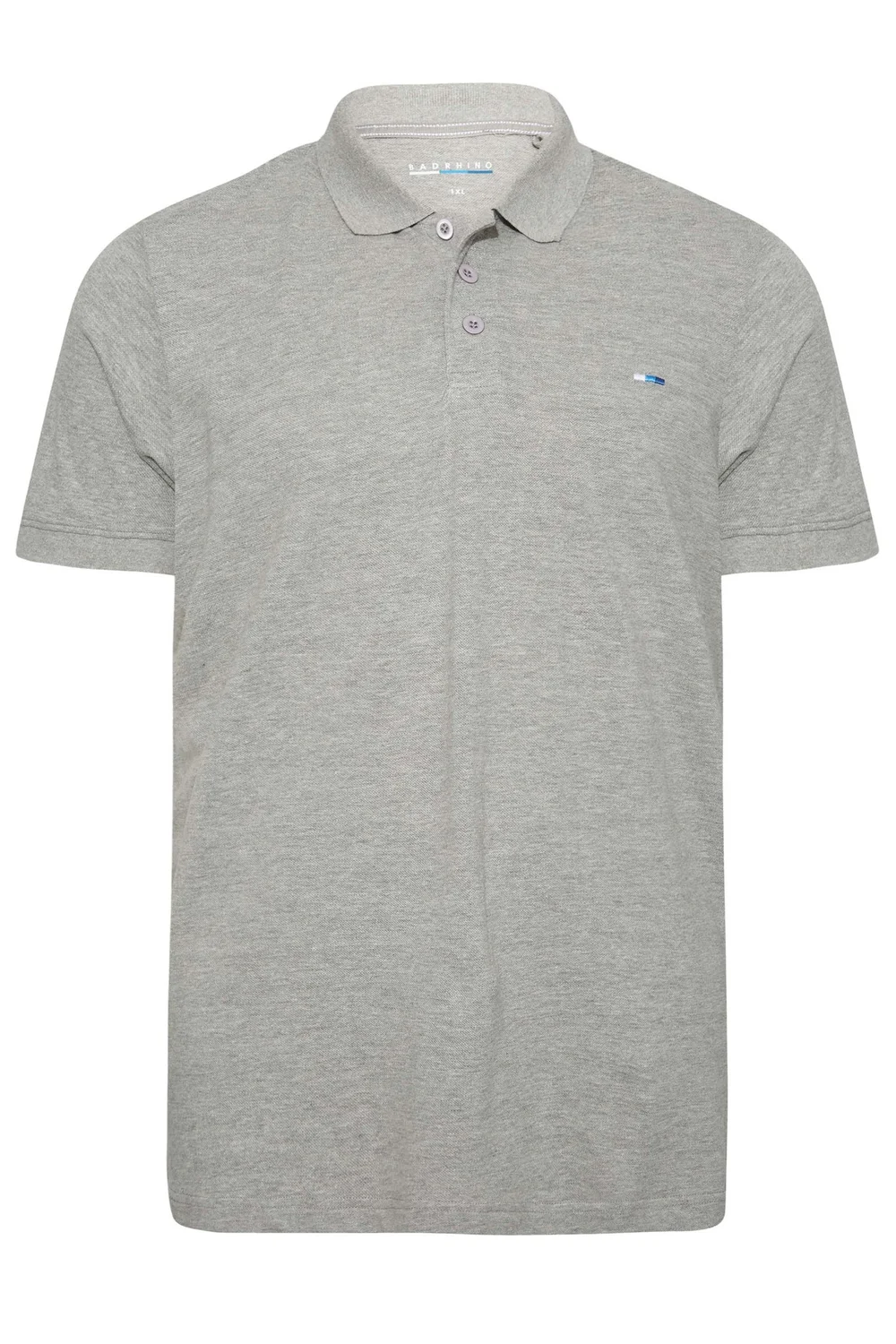 BadRhino Grey Marl Core Polo Shirt - 5-6XL Image 5
