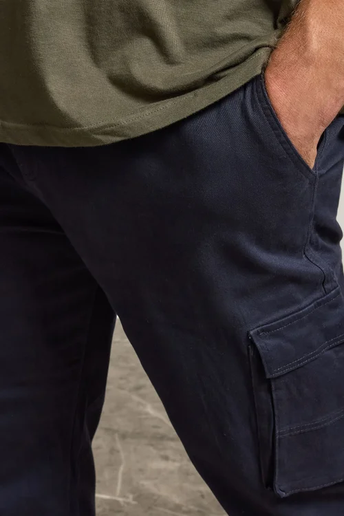 BadRhino Navy Blue Stretch Combat Cargo Trousers - 38/L30 Image 5