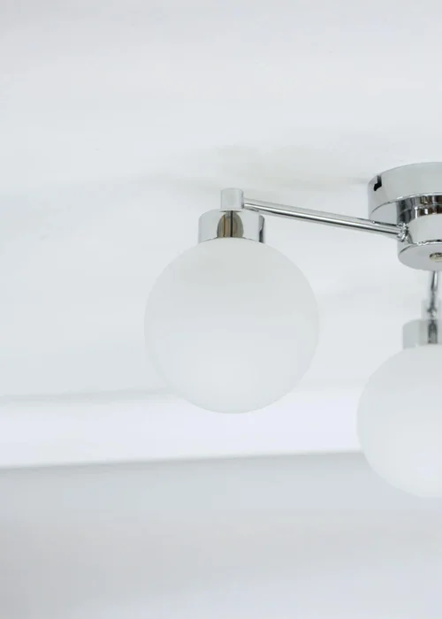 ValueLights Jonah Chrome 3 Arm Ceiling Light - One Size Image 5