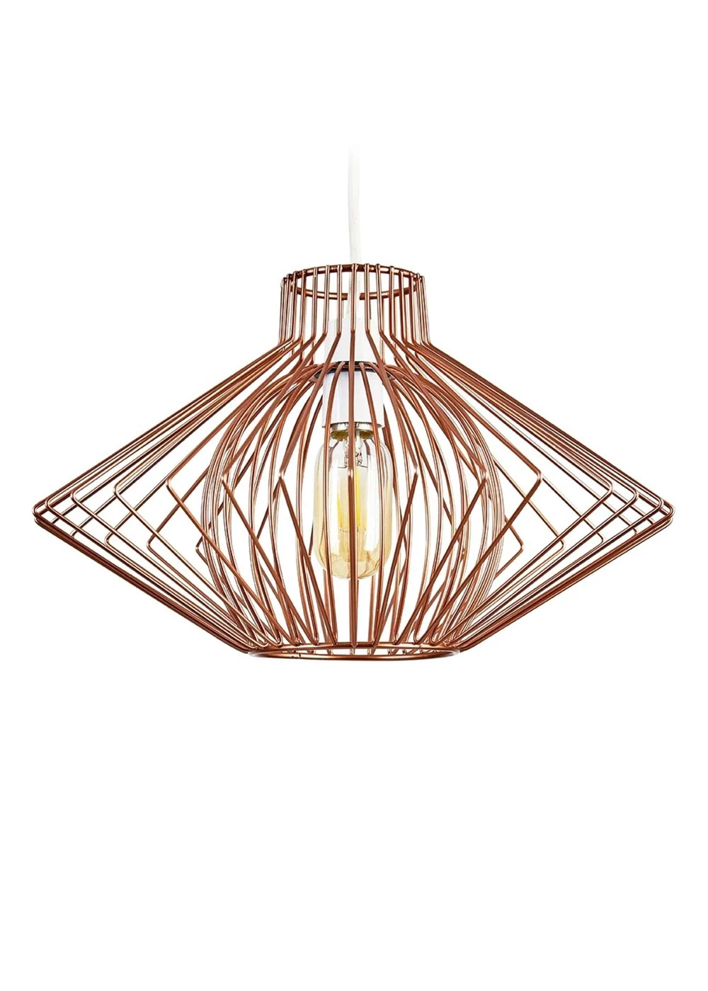 ValueLights Sinat Copper Easy Fit Ceiling Light Lampshade - One Size Image 2