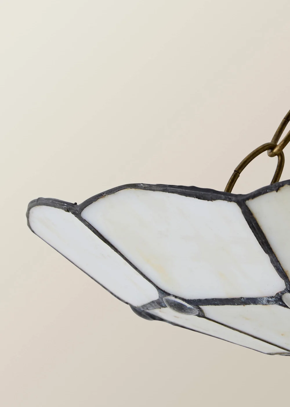 ValueLights Tiffany Cortez Glass Uplighter Easy Fit Ceiling Lampshade - One Size Image 4