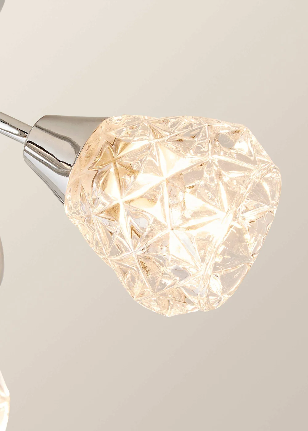 ValueLights Astley Chrome 3 Way Crossover Ceiling Light - One Size Image 4