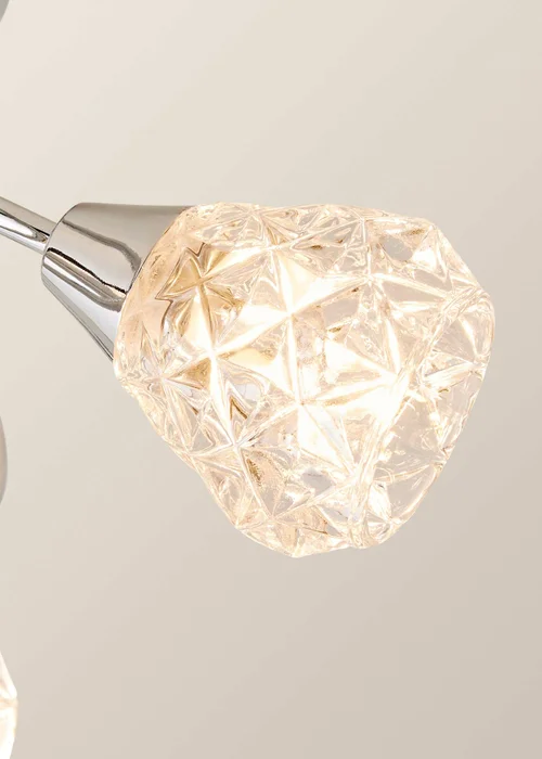 ValueLights Astley Chrome 3 Way Crossover Ceiling Light - One Size Image 4