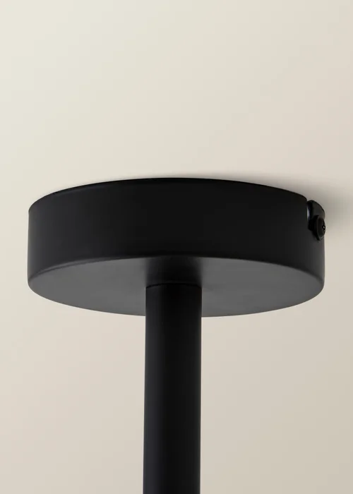 ValueLights Luiggi Matte Black 3 Way Black Bar Ceiling Light - One Size Image 4