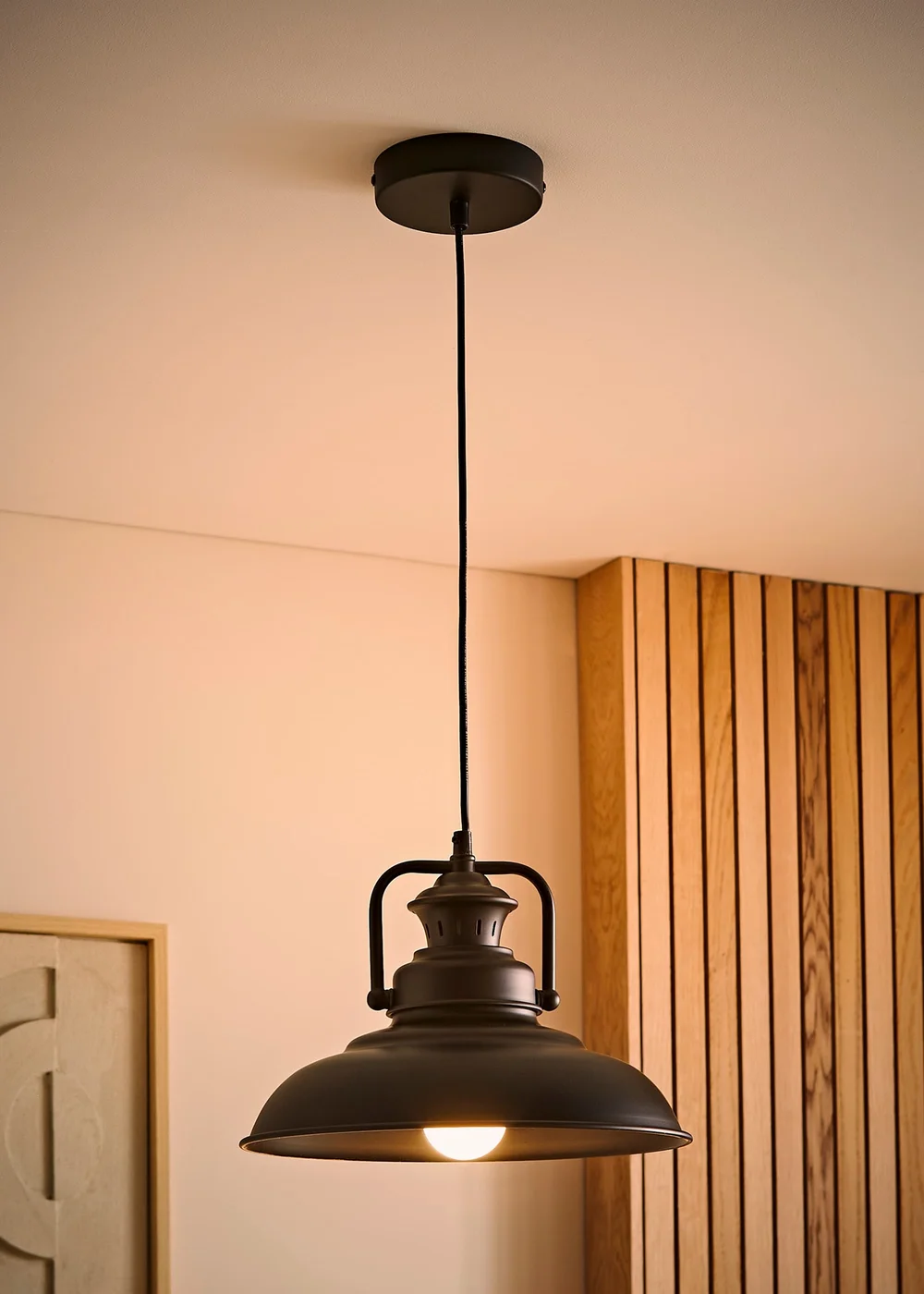 ValueLights Duomo Black Dome Ceiling Light - One Size Image 3