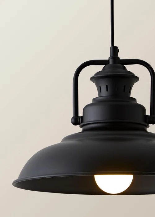 ValueLights Duomo Black Dome Ceiling Light - One Size Image 4
