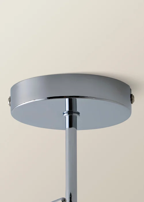 ValueLights Mia Chrome 3 Way Ceiling Light - One Size Image 5