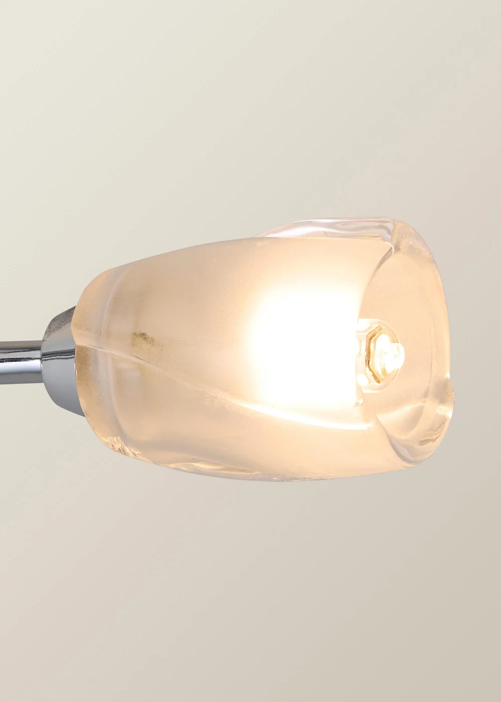 ValueLights Mia Chrome 3 Way Ceiling Light - One Size Image 4