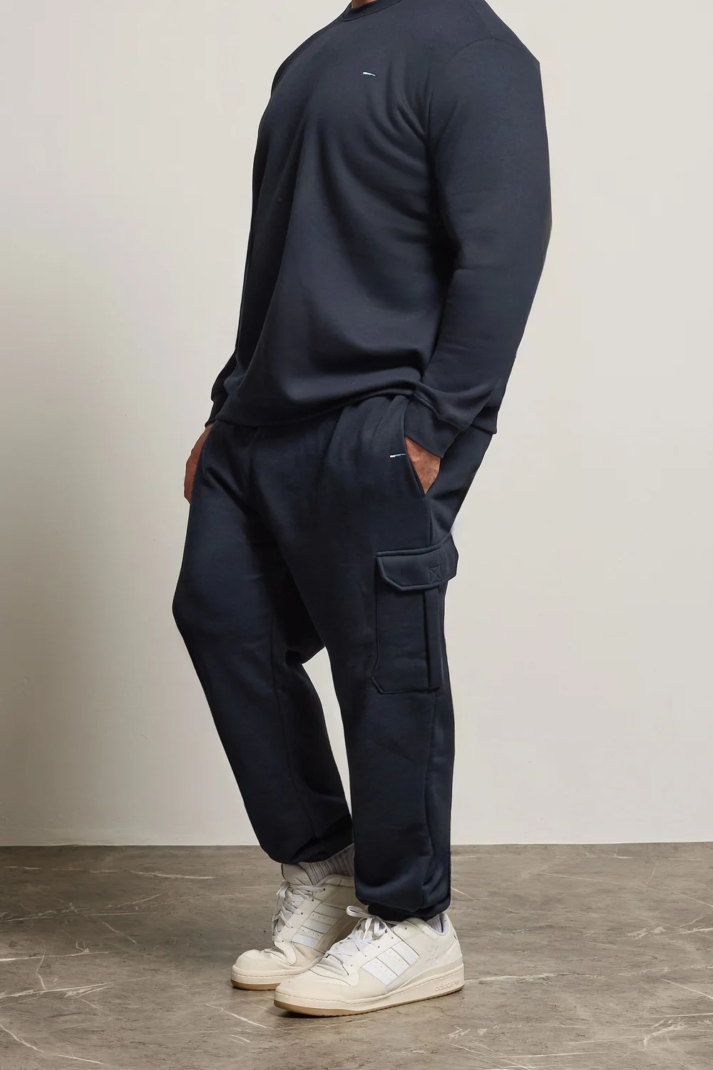 BadRhino Navy Blue Cargo Joggers - 7-8XL Image 1