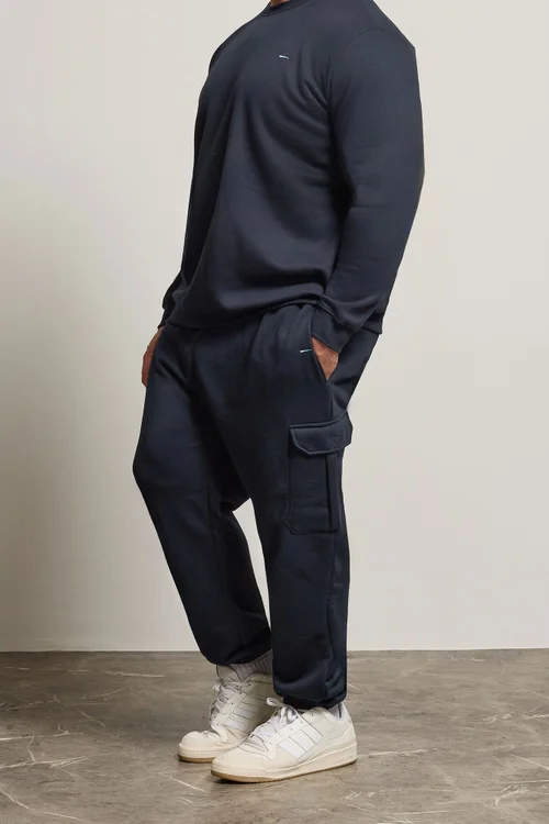 BadRhino Navy Blue Cargo Joggers - 7-8XL Image 1