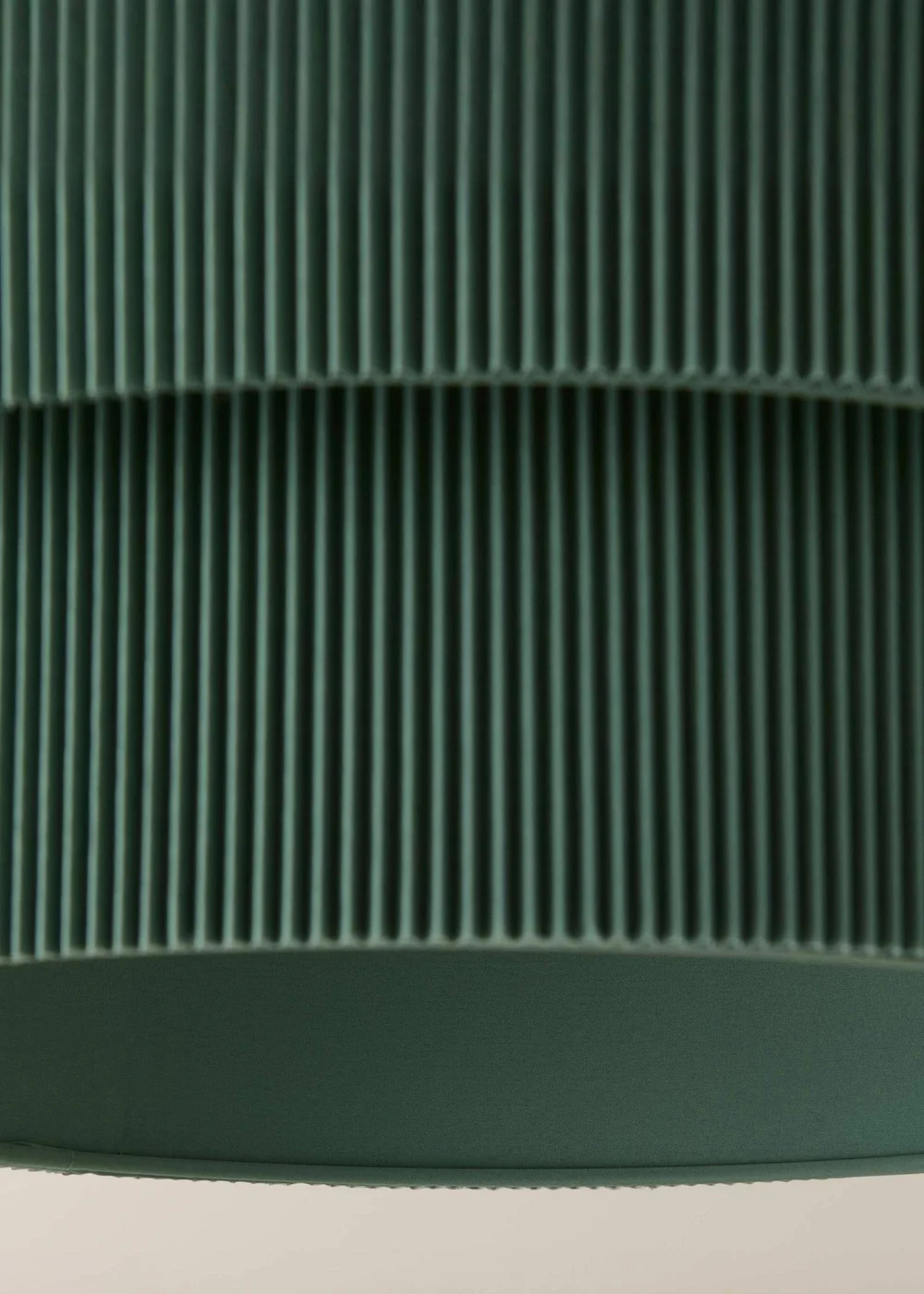 ValueLights Mason Moss Green 2 Tier Crinkle Easy Fit Ceiling Lampshade - One Size Image 5
