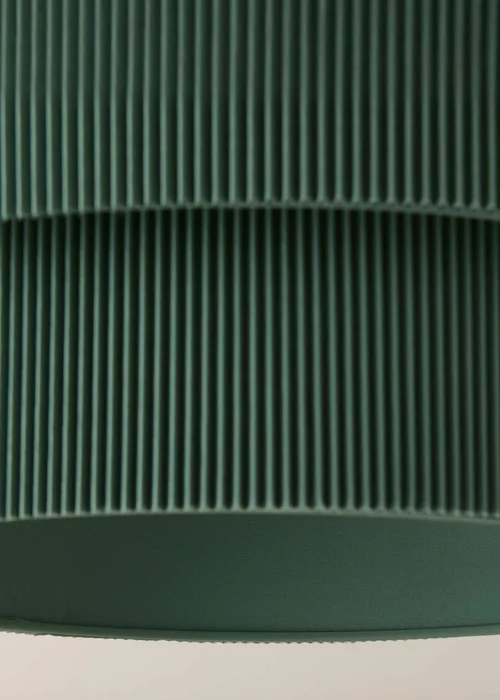 ValueLights Mason Moss Green 2 Tier Crinkle Easy Fit Ceiling Lampshade - One Size Image 5