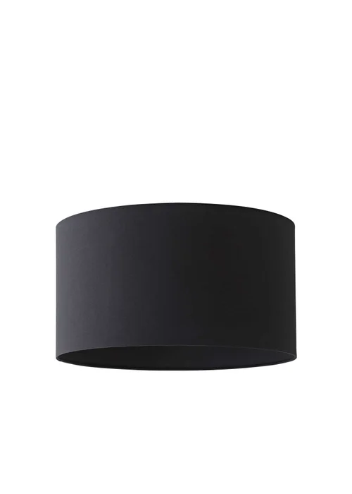 ValueLights Reni Large 35cm Black Fabric Easy Fit Lampshade - One Size Image 2