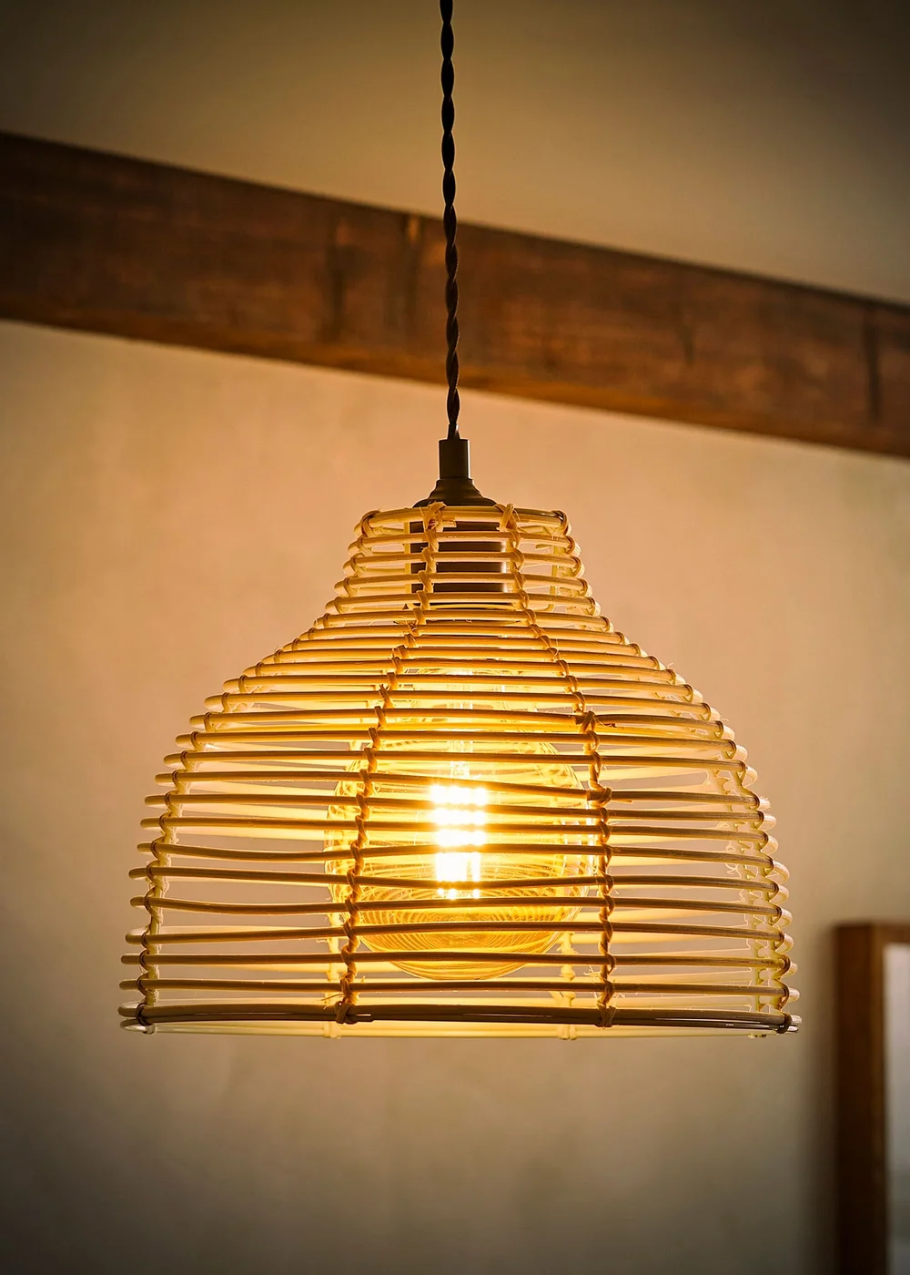 ValueLights Lobster Pot Cream Easy Fit Ceiling Lampshade - One Size Image 2