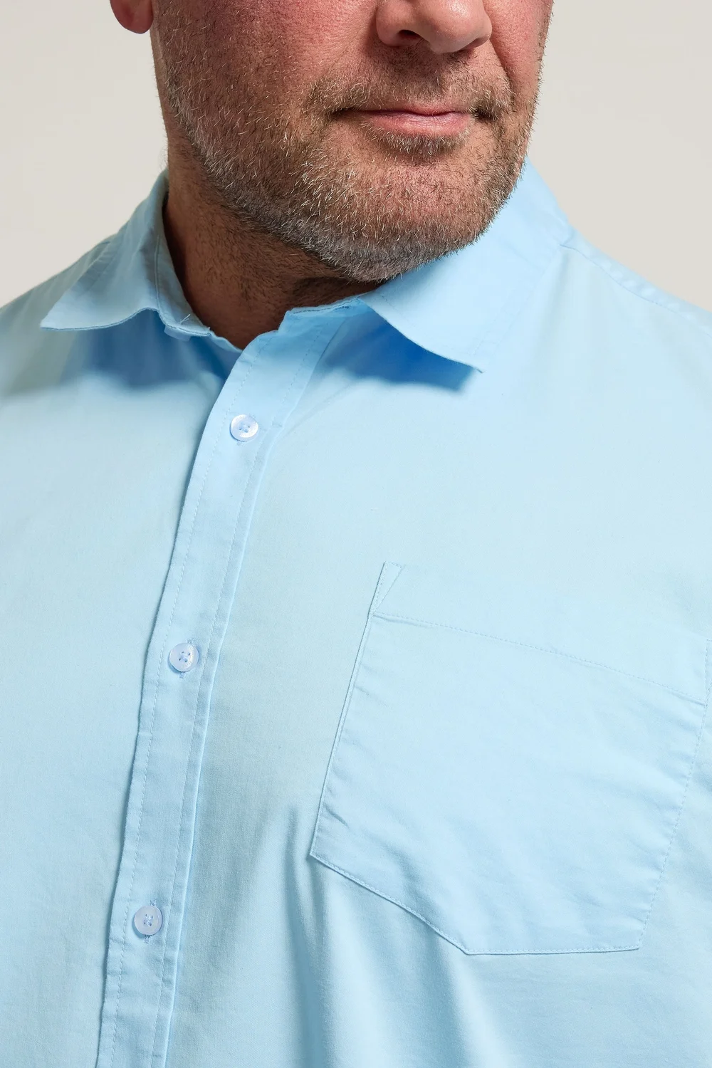 BadRhino Light Blue Stretch Short Sleeve Shirt - 5-6XL Image 4
