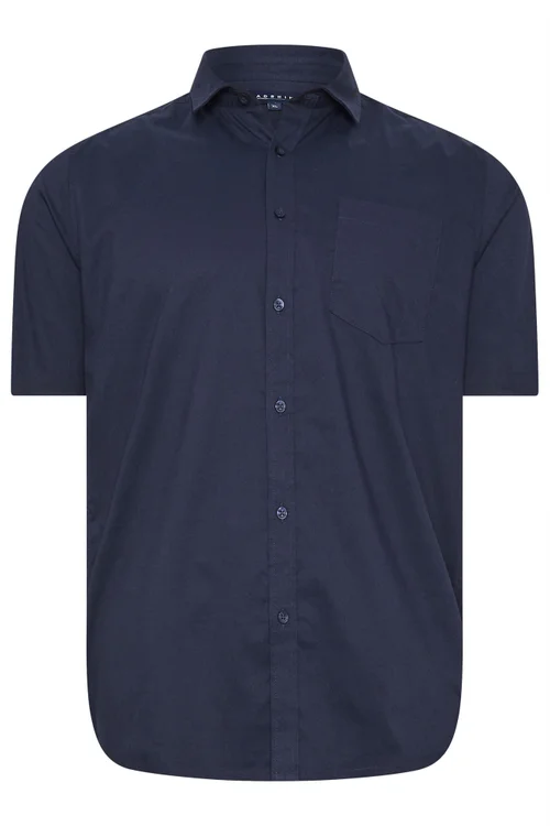 BadRhino Navy Blue Stretch Short Sleeve Shirt - 2XL Image 3