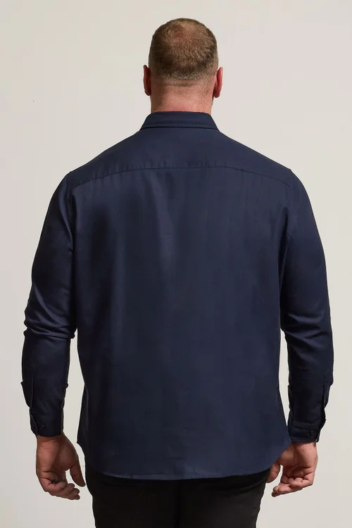 BadRhino Navy Blue Long Sleeve Oxford Shirt - 2XL Image 4