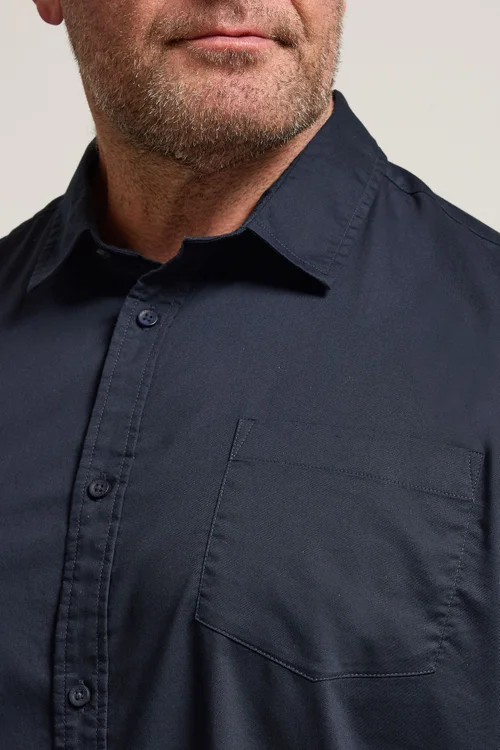 BadRhino Navy Blue Stretch Long Sleeve Shirt - 4XL Image 5