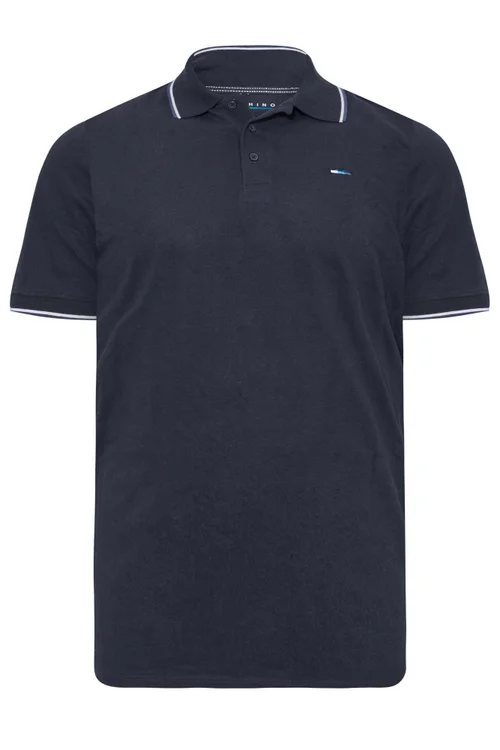 BadRhino Navy Blue/Black/Burgundy Red 3 Pack Tipped Polo Shirts - 3XL Image 3