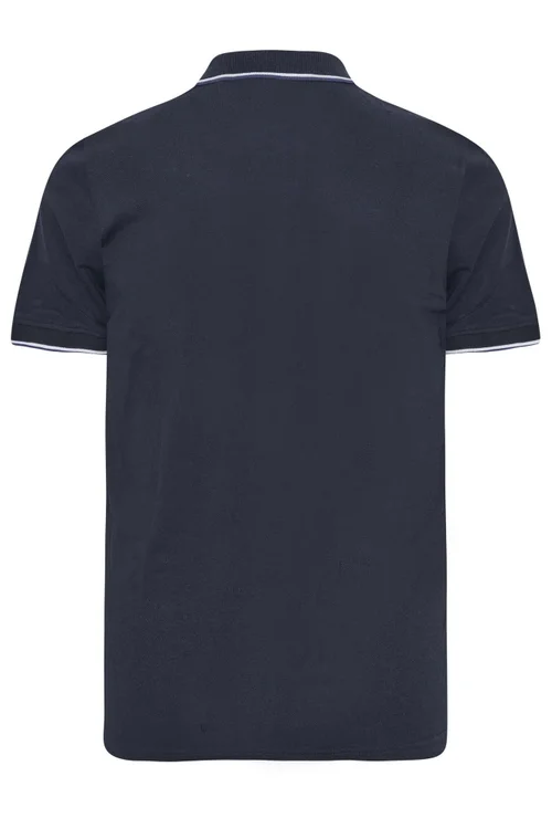 BadRhino Navy Blue/Black/Burgundy Red 3 Pack Tipped Polo Shirts - 3XL Image 4