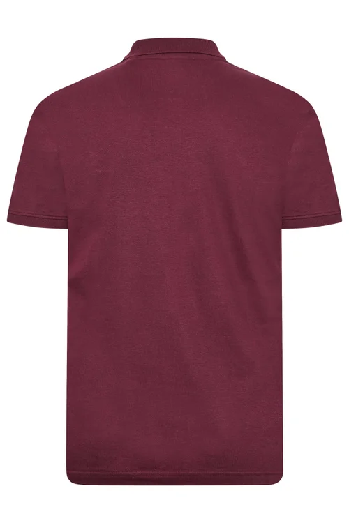 BadRhino Windsor Wine Red Core Polo Shirt - 4XL Image 4