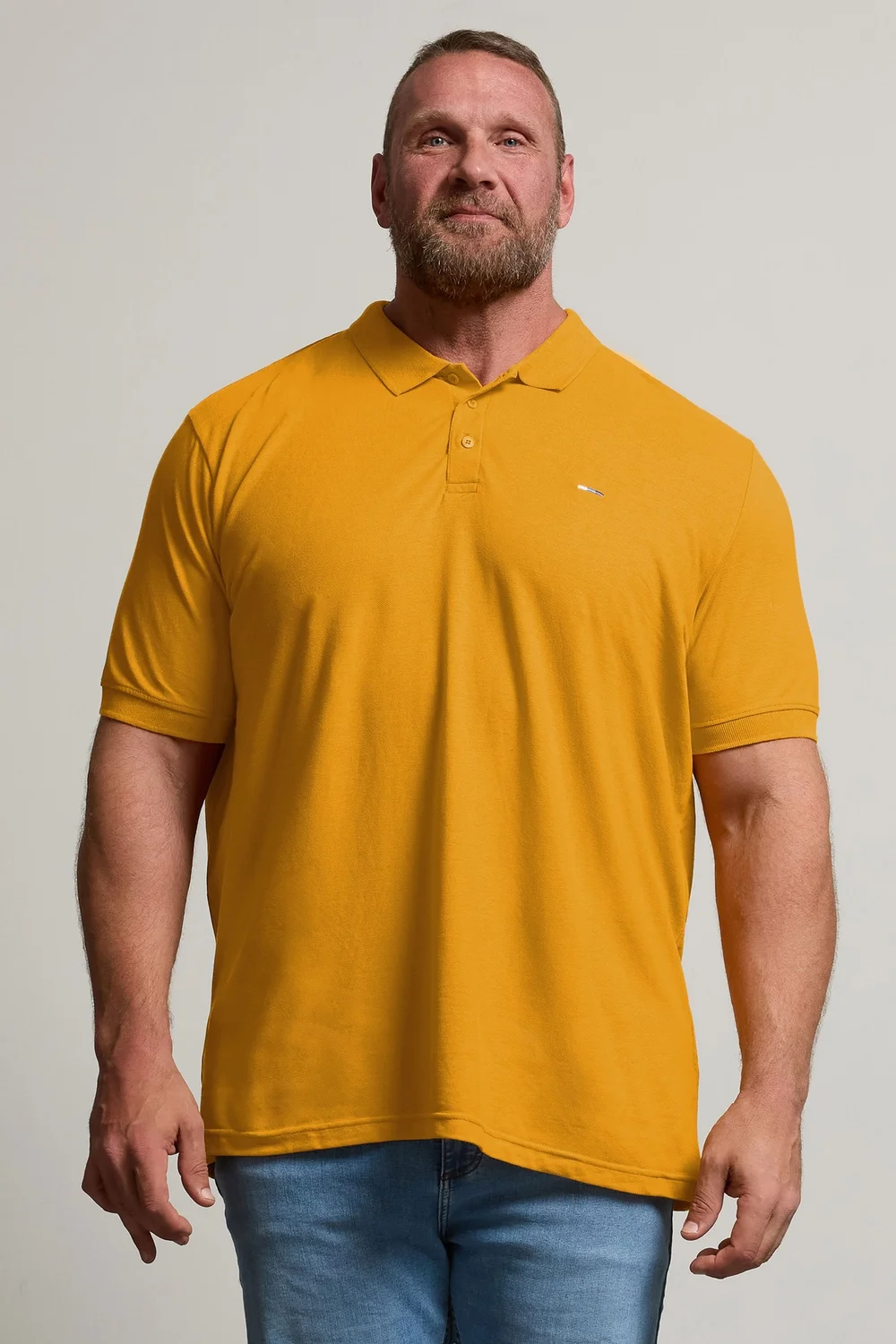 BadRhino Mustard Yellow Core Polo Shirt - XL Image 1