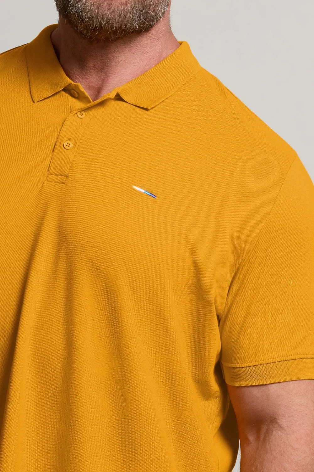 BadRhino Mustard Yellow Core Polo Shirt - XL Image 4