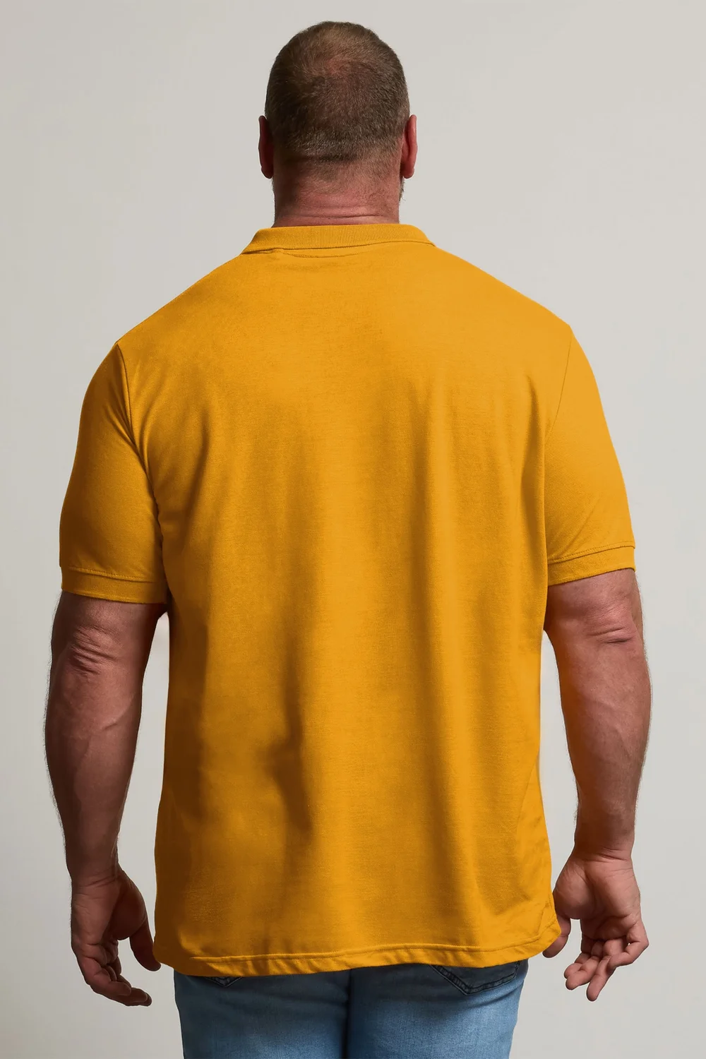 BadRhino Mustard Yellow Core Polo Shirt - XL Image 3