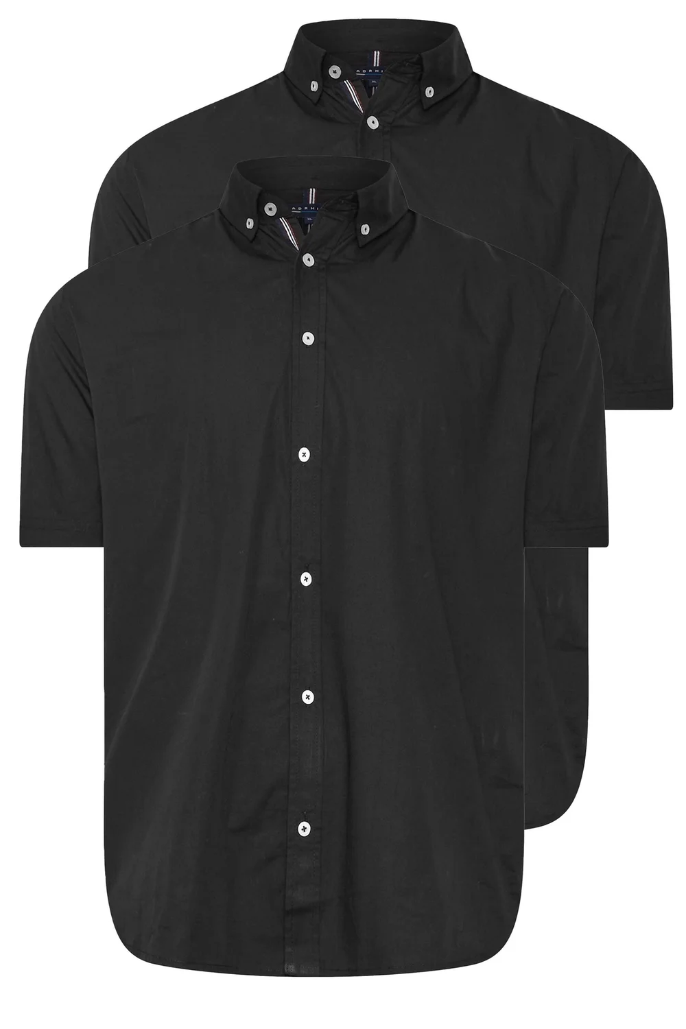 BadRhino 2 Pack Black Short Sleeve Poplin Shirts - 2XL Image 5