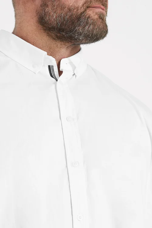 BadRhino 2 Pack White Short Sleeve Poplin Shirts - 4XL Image 4