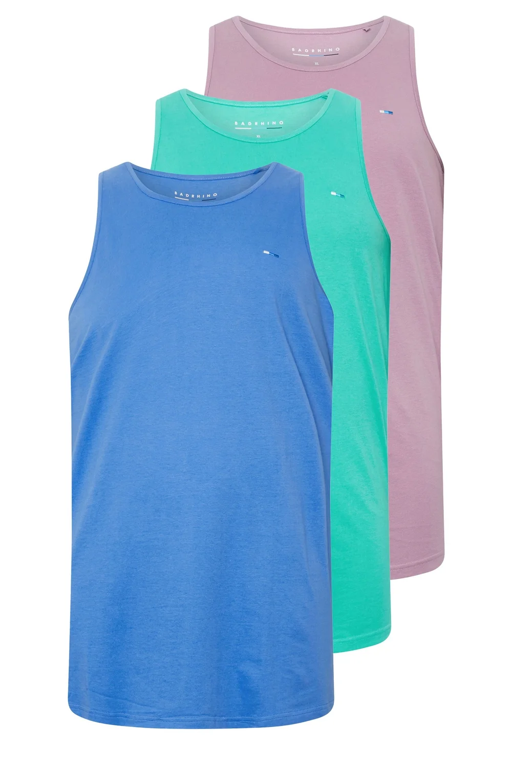 BadRhino Purple/ Blue/ Teal Green 3 Pack Vests - 4XL Image 5