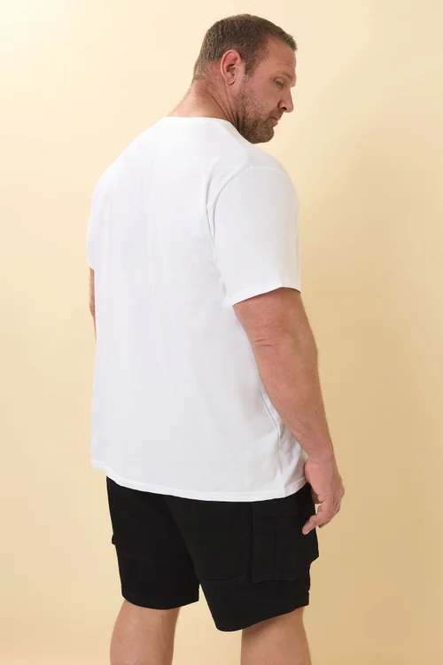 BadRhino Black Elasticated Cargo Denim Shorts - 3XL Image 3